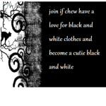 cutie black and white