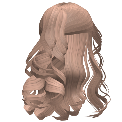 Gorgeous Curly Cottagecore Ponytail (Milktea) Roblox item