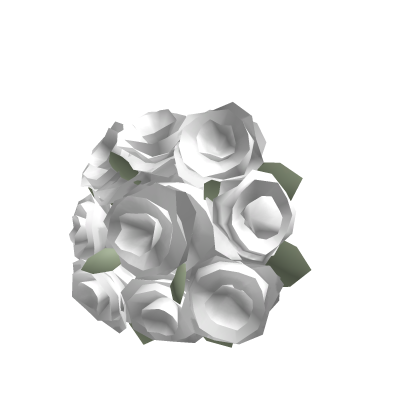 (Left) Holdable White Flower Bouquet