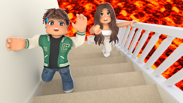 100 Player Floor Is LAVA!! 🔥 screenshot 1