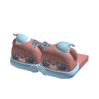Christmas Santa Brown Blue Seal Slippers 3.0 🎄
