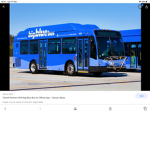 The big blue bus