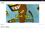 RIP the Tix for the noobs