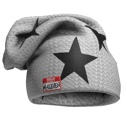 M11! - Oversized White Beanie Star Roblox item