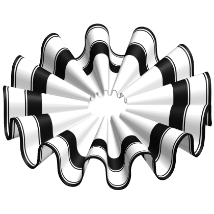 Black and White Clown Jester Ruffles Roblox item