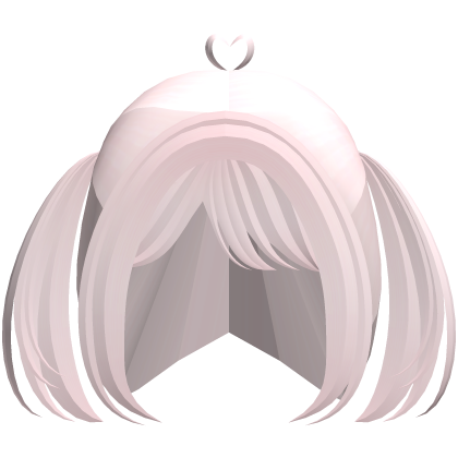 ♡﹕kawaii hair with side ponytails in light pink Roblox item