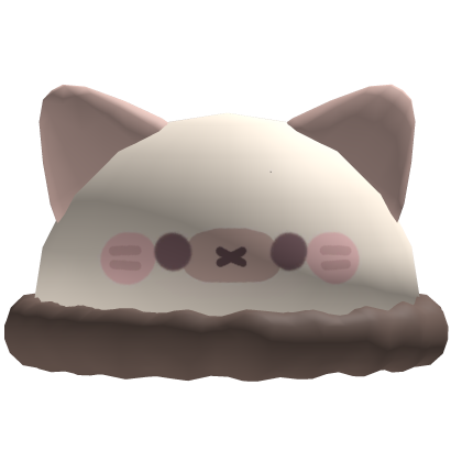 ♡ cute fluffy siamese hat