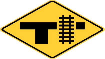 T Crossing on Right Sign Roblox decal