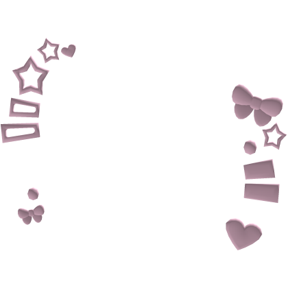 cute kawaii pastel pink confetti face filter Roblox item