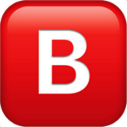 B Emoji Roblox decal
