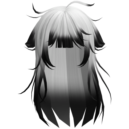 cute messy windy hair in white Roblox item