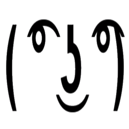 Lenny Face (TRANSPARENT) Roblox decal
