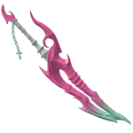 Spring Pink Mint Kintsugi Grimbane Sword