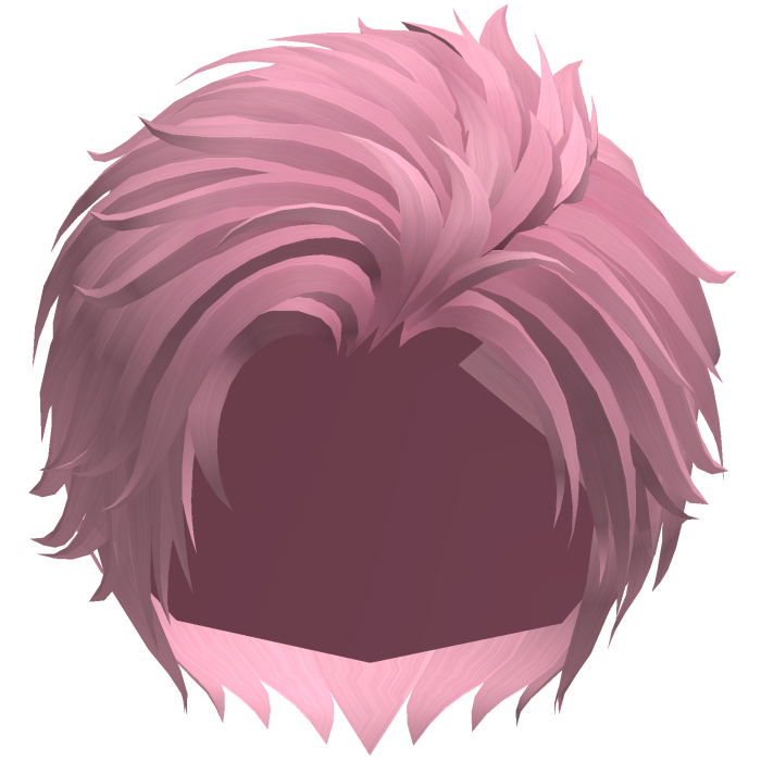 Pink Side Comb Over Anime Boy Hair