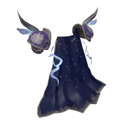 Blue Knight Cape and Pauldron