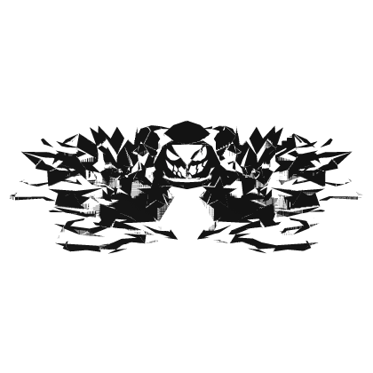 Cartoony black&white Glitched Combo