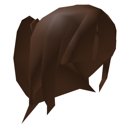 Low Poly Half Up Twintails - Brown Roblox item