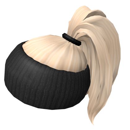 🖤 Slicked Ponytail, Black Headband Blonde Hair Roblox item
