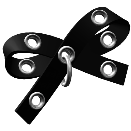 cute black emo gothic pierced moe hair bow Roblox item