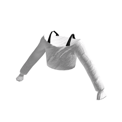 ✅ Cute white black Christmas oversize crop top