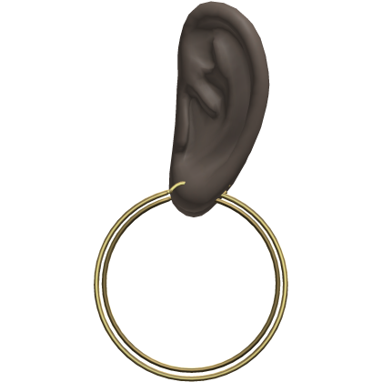 Gold Thin Hoop Earrings Ears