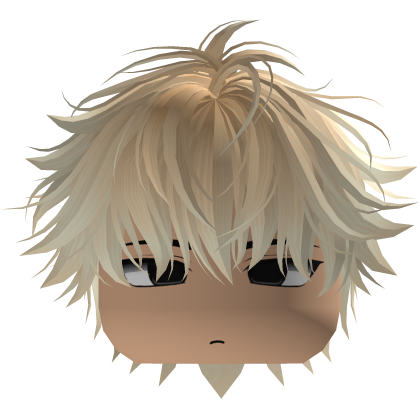 Cute Y2K emo blonde hair