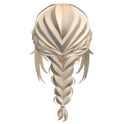 Wavy Ponytail Braided Hair - Blonde Roblox item