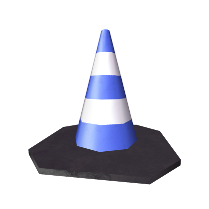 Blue Traffic Cone Hat Roblox item