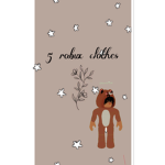 5 Robux Clothes Groupv