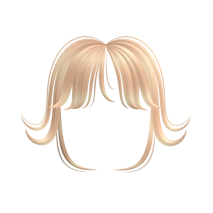 Blonde Wolf Cut Bangs Roblox item