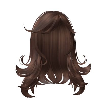 Cute Long Wavy Gyaru Hair in Brown Roblox item