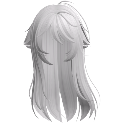 White Shy Moe Cat Girl Windy Whispy Hair