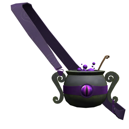 purple halloween witch cauldron bag
