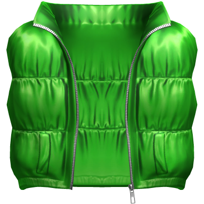 Green Shiny Puffer Vest 3.0 Roblox item