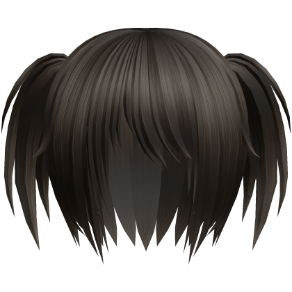 ҂ ᆺ ᗜ brown emo scene choppy pigtails razor cut