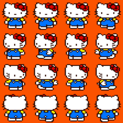 Hello kitty sprites Roblox decal
