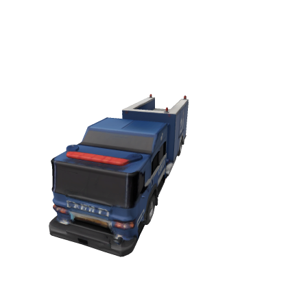 Fire blue trucks