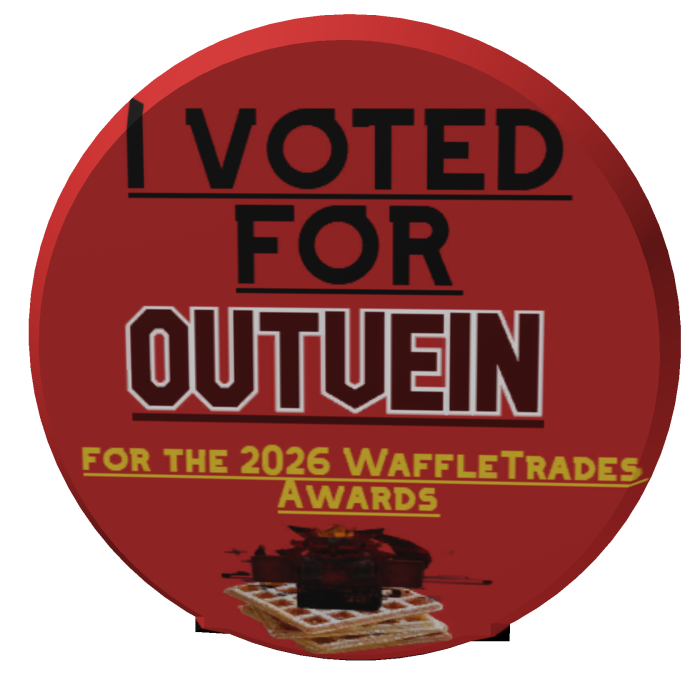"I Voted Outvein for the Waffle Awards 2026" - Pin
