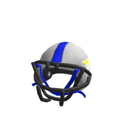 Gold/Black/White/Blue Football Helm