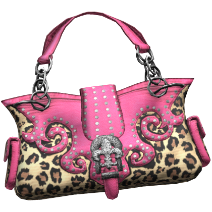 Mc-bling Cheetah Print Cross Bag 2000s Rhinestone