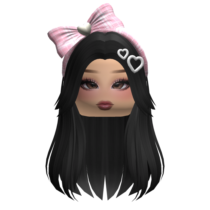 Soft Girl Straight Hair w/ Accessories & Makeup