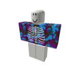 Skeleton purple and blue camo