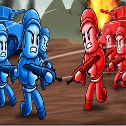💥red vs blue gun fights!⚔ icon