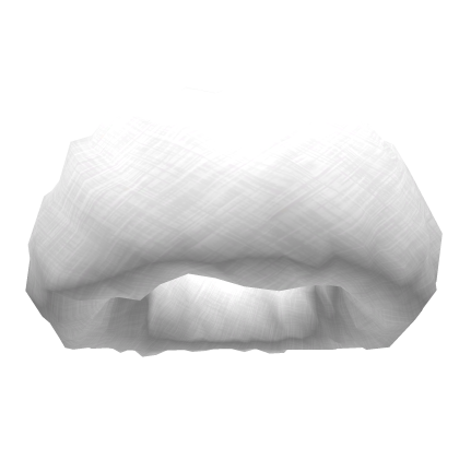white fluffy fur headband