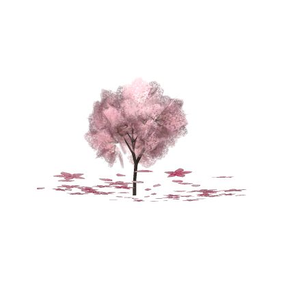 [New!] sakura tree! Vibe Pack Fun Gym Updated Deco
