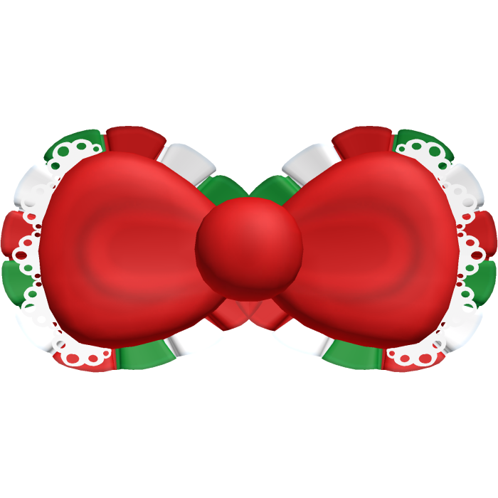 cute jumbo lace christmas bow