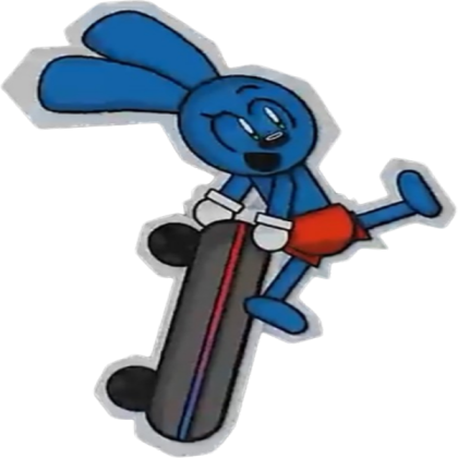 Riggy with skateboard (about to hit)