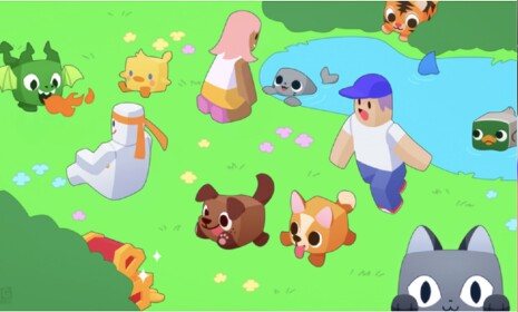 CART RIDE INTO PET SIM X (Huge Cat!)