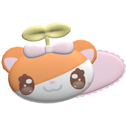 🌈 Hamtaro pink hair clip 🐹🍀
