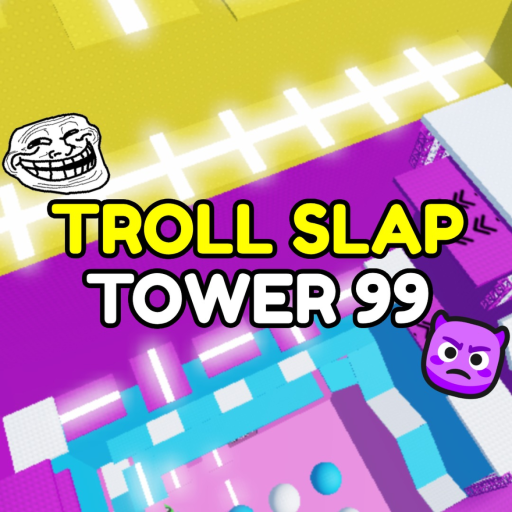 Troll Slap Tower 99 official Roblox game thumbnail